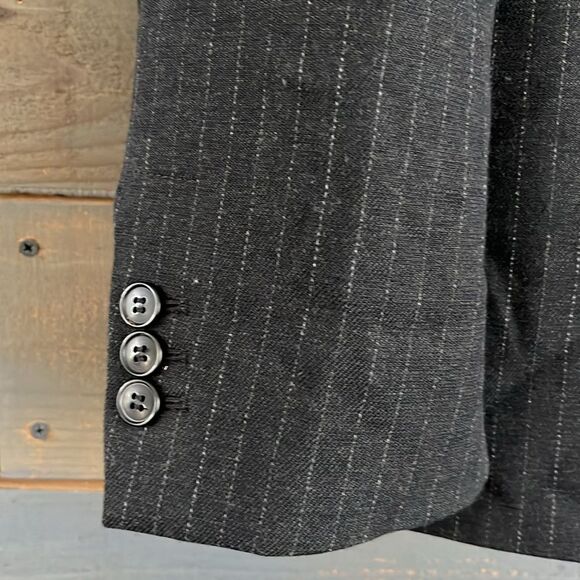 NEW Zara Pinstripe Mens Suit Jacket Blazer Size 40 - Picture 2 of 10